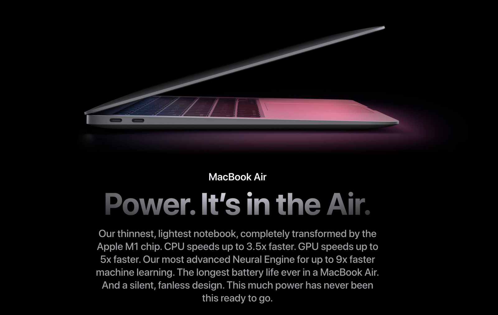 Macbook Air M1 8 Core CPU / 7 Core GPU / 256GB SSD NEW 100